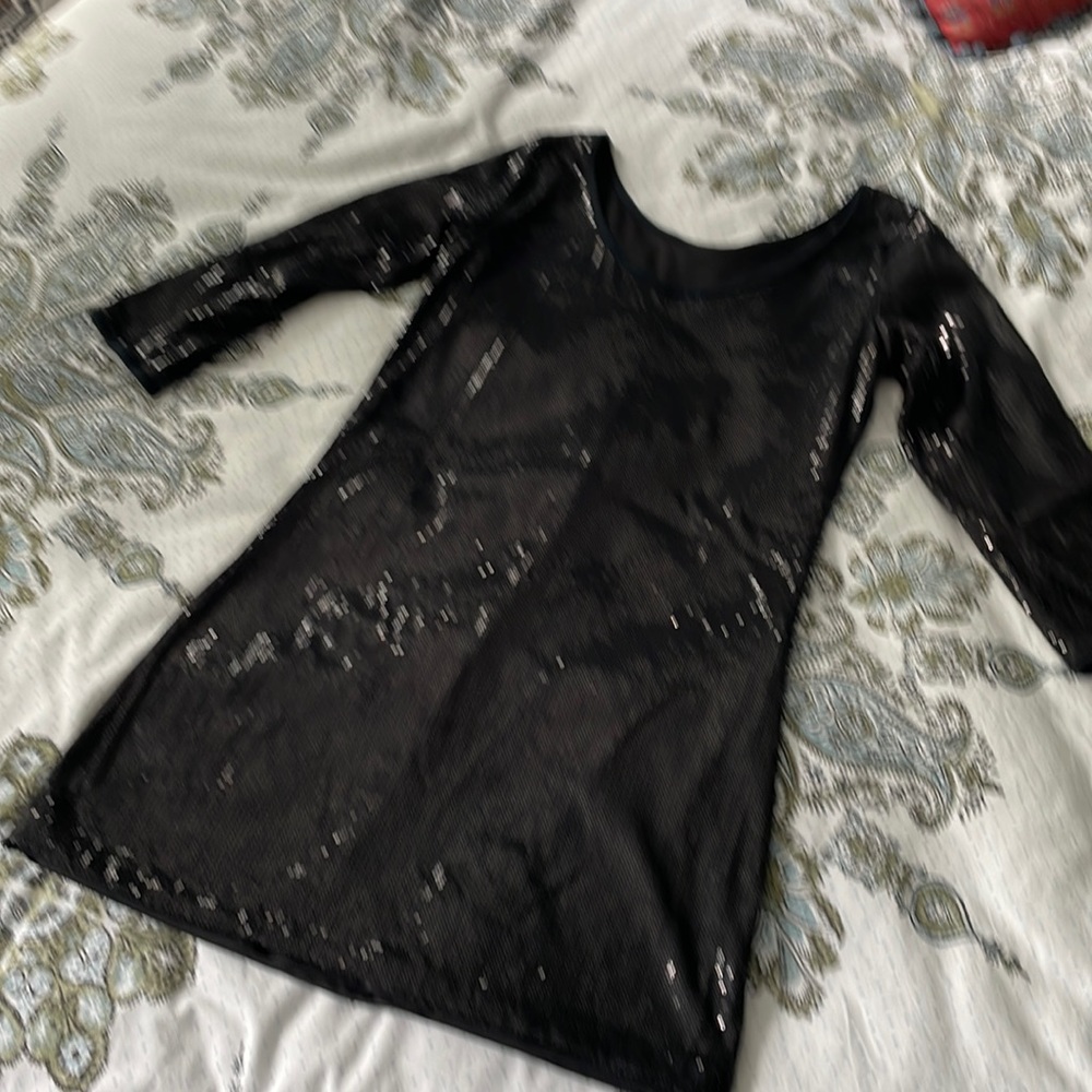 Sequin black dress
